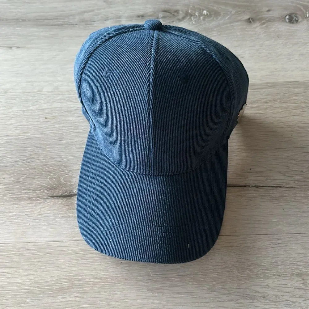 Best Beanies Corduroy Hat Blue OS NWT